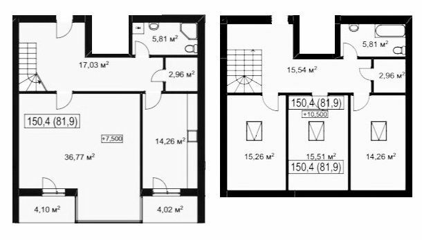 Дворівнева 150.4 м² в ЖК Хвиля від 15 800 грн/м², смт Брюховичі