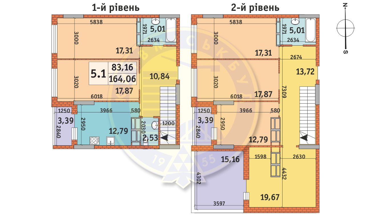 Дворівнева 165.42 м² в ЖК LAKE HOUSE від 30 979 грн/м², Київ