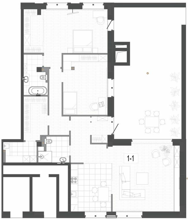 2-комнатная 165.8 м² в КД на Короленко от 27 950 грн/м², Днепр