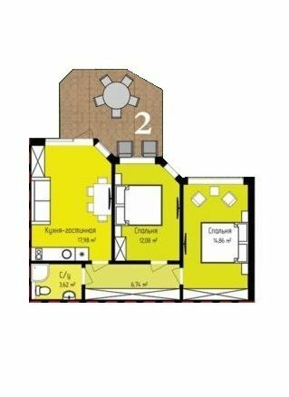 Таунхаус 55 м² в Таунхаусы GRAND FAMILY VILLAGE от 21 636 грн/м², г. Приморск