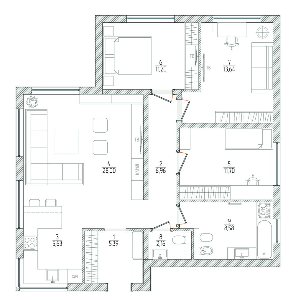 Коттедж 93.26 м² в КП Prydesenya Eco Village от 664 122 грн/м², с. Рожны