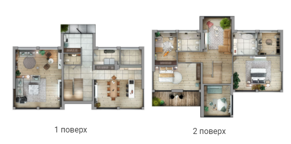 Коттедж 325 м² в КП River Garden от 54 800 грн/м², с. Осещина