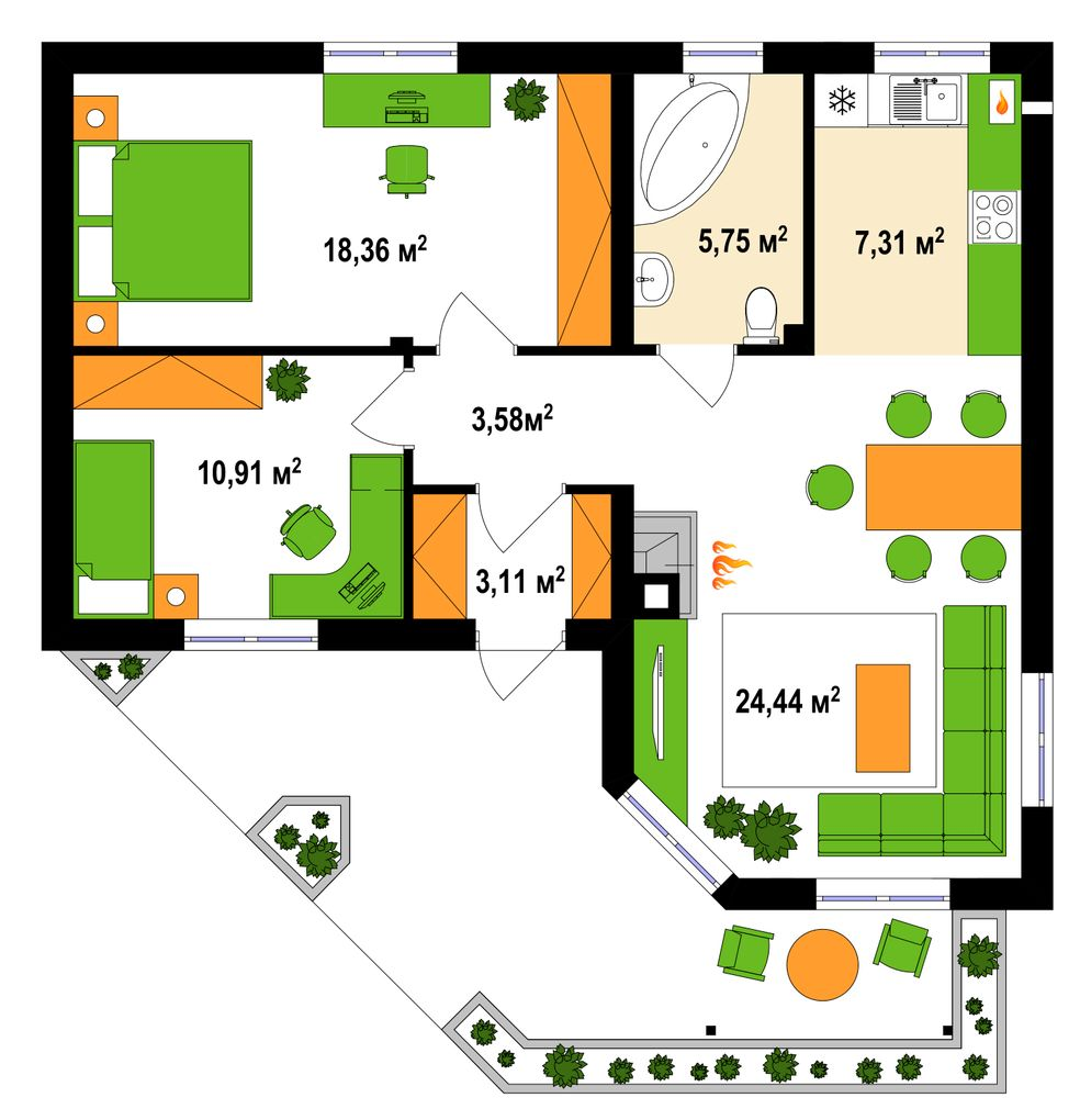 Котедж 73 м² в КМ Тарасівка від 27 671 грн/м², с. Тарасівка