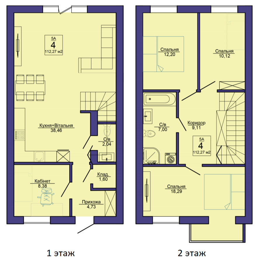 Таунхаус 115 м² в Таунхаус SIB Home від 17 478 грн/м², м. Буча