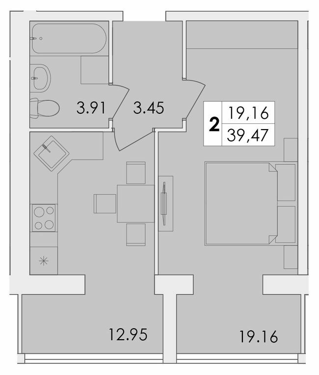 1-комнатная 39.47 м² в ЖК GREEN VILLAGE от 11 500 грн/м², Житомир