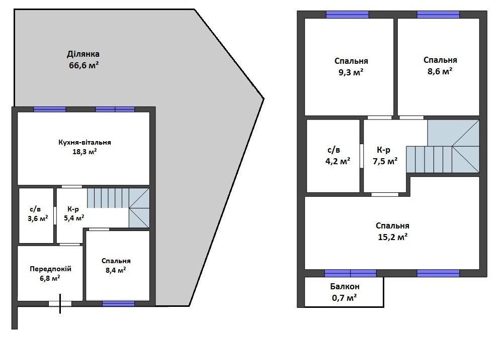 Таунхаус 87.37 м² в Таунхаусы Cherry Town от 14 267 грн/м², г. Ирпень