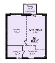 1-комнатная 45.9 м² в ЖК Скай Сити Плюс от 25 000 грн/м², Одесса