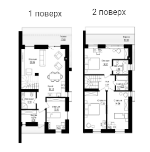 Дуплекс 152 м² в Дуплексы Toscana House от 25 000 грн/м², г. Буча