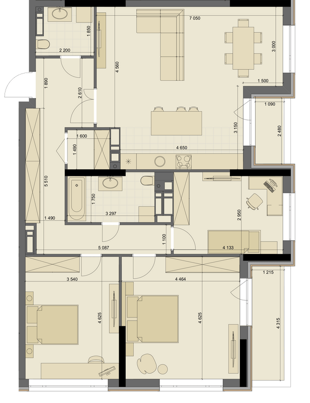 4-комнатная 118.54 м² в ЖК High Hills от 45 650 грн/м², Харьков