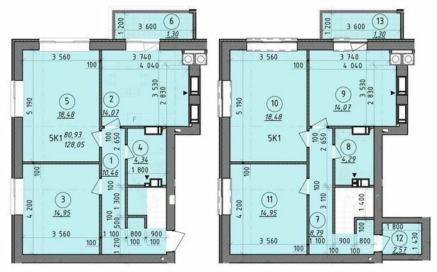 Двухуровневая 128.05 м² в ЖК Французский бульвар от 15 150 грн/м², г. Вышгород