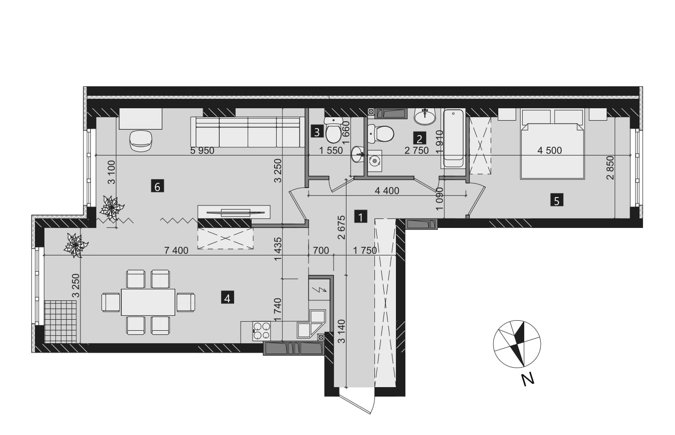 2-кімнатна 77.22 м² в ЖК LIKO-GRAD Perfect Town від 28 000 грн/м², Київ