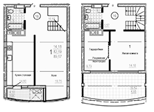 Дворівнева 89.67 м² в ЖК Брюсель від 42 000 грн/м², Харків