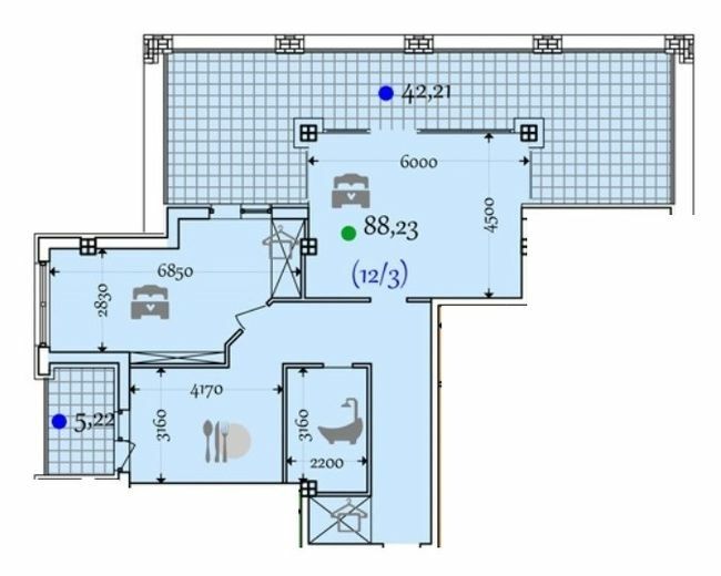 2-комнатная 135.66 м² в ЖК Comfort City от 27 700 грн/м², Днепр