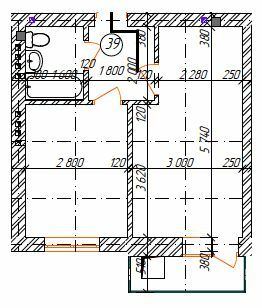 1-комнатная 35.8 м² в КД Дружный от 15 650 грн/м², Днепр