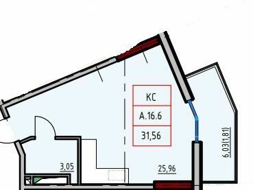 Студія 31.56 м² в ЖК ITown від 35 500 грн/м², Одеса