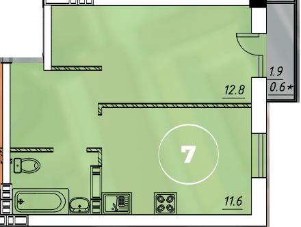 1-комнатная 33.2 м² в ЖК Via Roma от 20 350 грн/м², Одесса