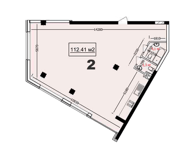 1-кімнатна 112.41 м² в ЖК Курортний від 32 650 грн/м², Одеса