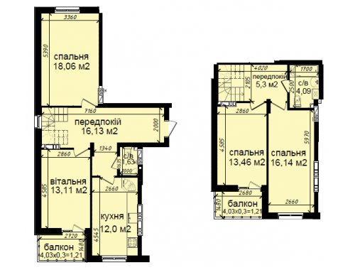 Дворівнева 102.34 м² в ЖК Кришталевi джерела від 41 360 грн/м², Київ