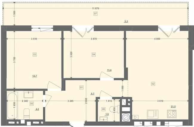 2-комнатная 66.71 м² в ЖК Этно Дом от 19 000 грн/м², с. Горишний