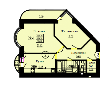 2-кімнатна 70.6 м² в ЖК на вул. Скоропадського, 14 від 12 900 грн/м², м. Трускавець