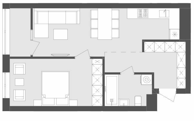 1-кімнатна 51.85 м² в ЖК Avalon Flex від 33 000 грн/м², Львів