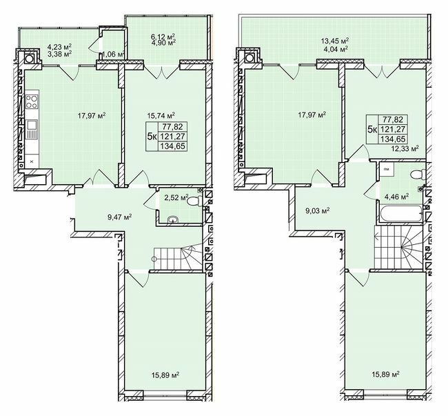 Двухуровневая 134.65 м² в ЖК Софиевка от 19 500 грн/м², Львов