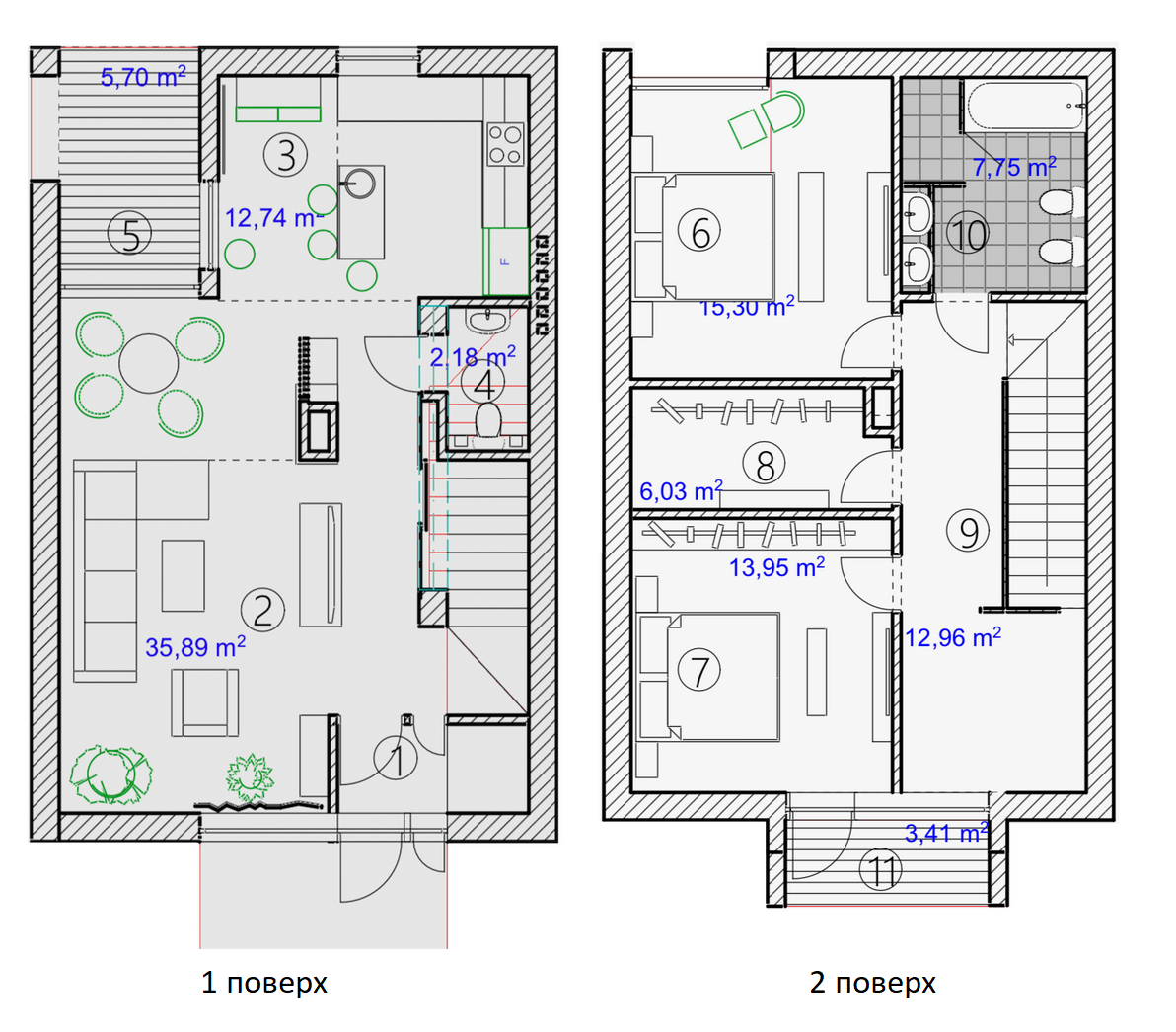 Таунхаус 121 м² в КМ Hygge Town від 11 074 грн/м², с. Чукалівка