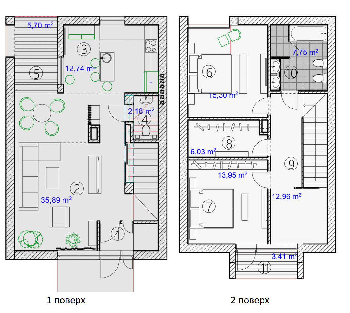 Таунхаус 146 м² в КМ Hygge Town від 10 068 грн/м², с. Чукалівка