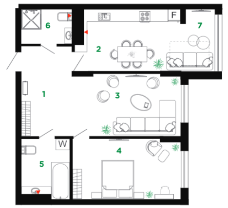 2-кімнатна 70 м² в ЖК Comfort Park від 24 000 грн/м², Івано-Франківськ