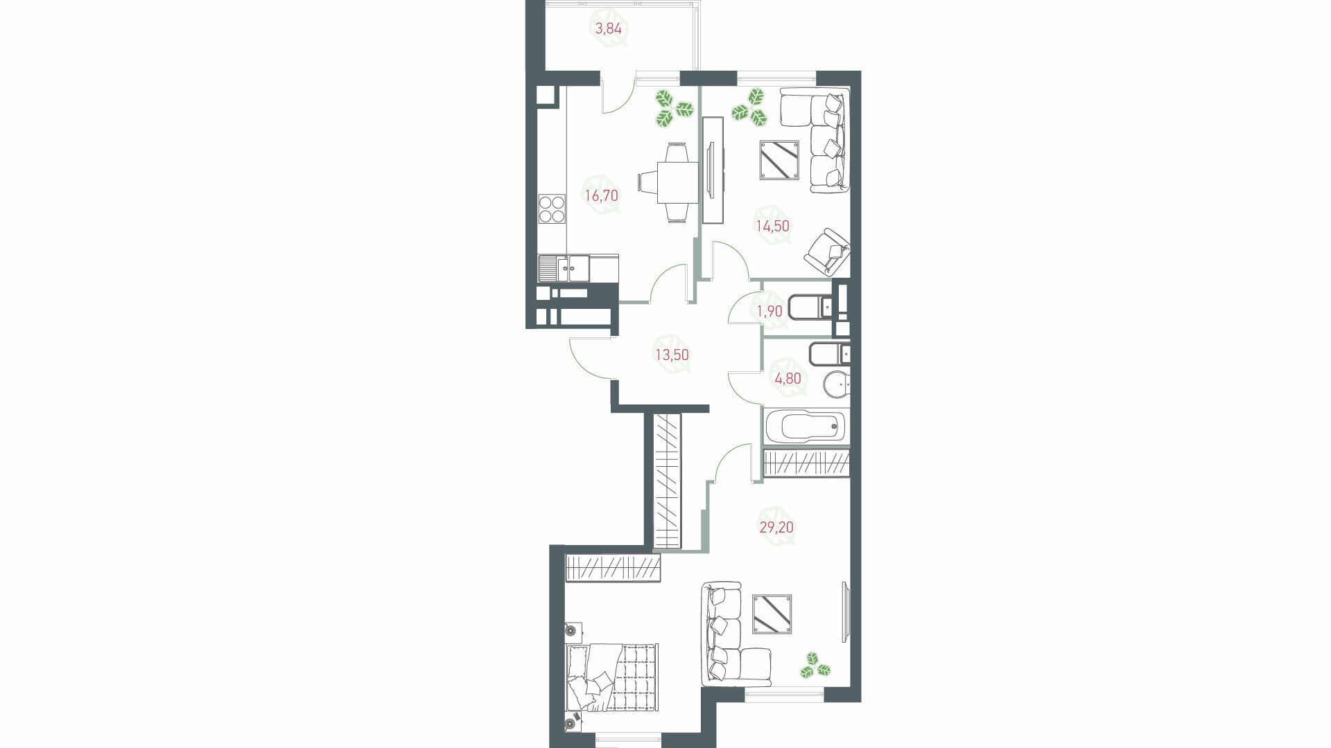 3-кімнатна 85 м² в ЖК Озерний гай (Гатне) від 22 845 грн/м², с. Гатне