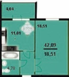 1-комнатная 42.09 м² в ЖК Европейский от 13 500 грн/м², Хмельницкий