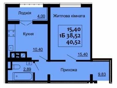 1-кімнатна 40.52 м² в ЖК Варшавський від 14 100 грн/м², м. Ковель