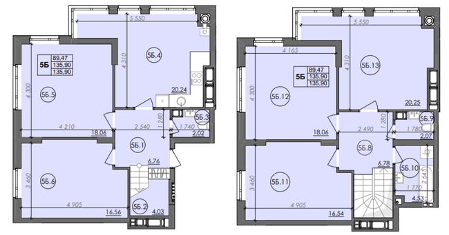 Дворівнева 135.9 м² в ЖК Panorama від 14 000 грн/м², Луцьк