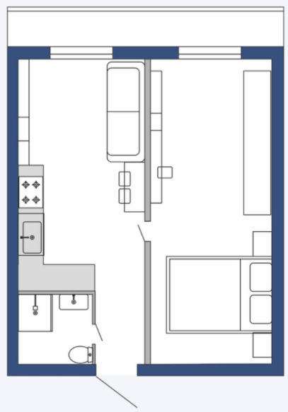 2-комнатная 45.8 м² в ЖК Сузирья 2020 от 14 500 грн/м², Кропивницкий