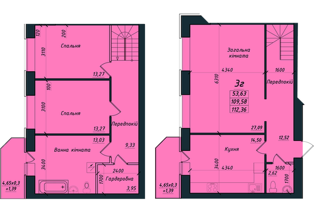 3-кімнатна 112.36 м² в ЖК на вул. Никитченко, 3 від 16 000 грн/м², Полтава