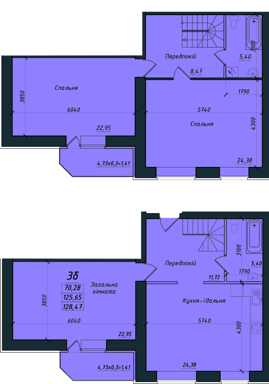 Дворівнева 128.47 м² в ЖК на вул. Никитченко, 3 від 16 000 грн/м², Полтава