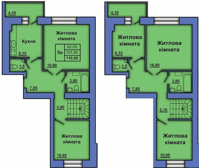 Двухуровневая 110 м² в ЖК на ул. Степного Фронта, 20 от 21 000 грн/м², Полтава