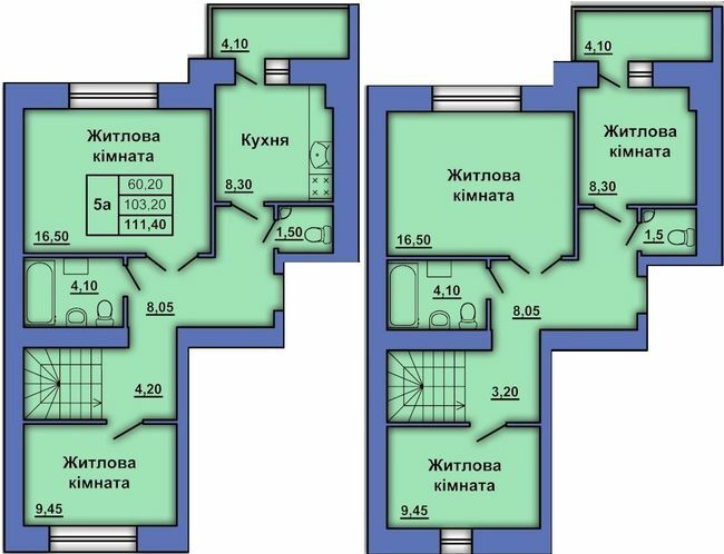 Двухуровневая 111.4 м² в ЖК на ул. Степного Фронта, 20 от 23 000 грн/м², Полтава