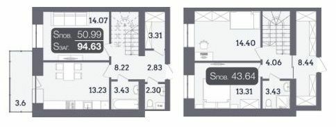 Двухуровневая 94.63 м² в ЖК Стандарт от 16 700 грн/м², Полтава