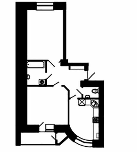 2-кімнатна 65.8 м² в ЖК на вул. Довженко від 18 000 грн/м², Тернопіль