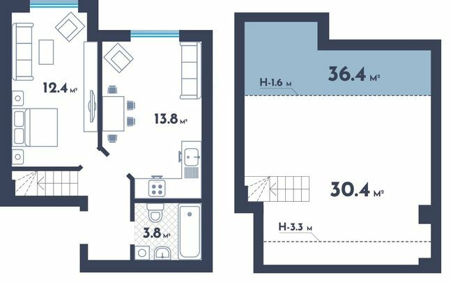 Дворівнева 66.8 м² в ЖК Club House від 26 000 грн/м², Київ