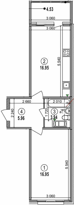 1-комнатная 48.33 м² в ЖК LaLaLand от 29 500 грн/м², Киев