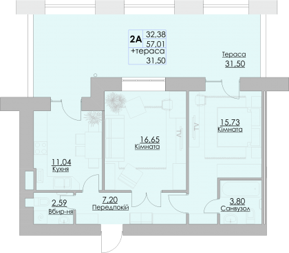 2-комнатная 90.3 м² в ЖК Греків Ліс от 20 150 грн/м², г. Умань