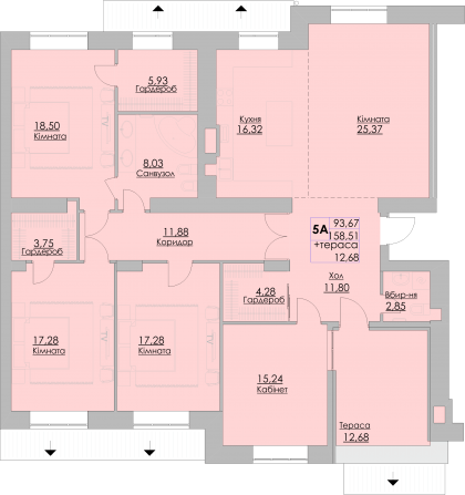 5+ комнат 170.6 м² в ЖК Греків Ліс от 20 150 грн/м², г. Умань