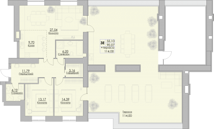 3-комнатная 204.07 м² в ЖК Греків Ліс от 20 150 грн/м², г. Умань