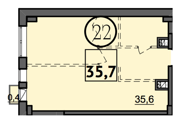 1-комнатная 35.7 м² в Доходный дом Salve от 41 150 грн/м², Одесса