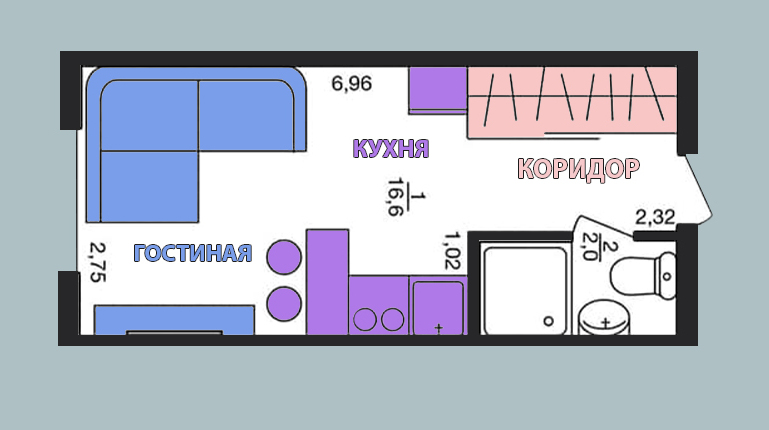 Студія 18.6 м² в ЖК Воробйовi гори PRO від 24 400 грн/м², Харків