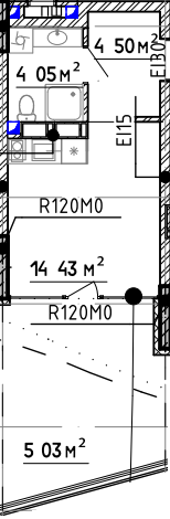 1-комнатная 39.67 м² в Апарт-комплекс Sky River 2 от 40 000 грн/м², с. Вишенки