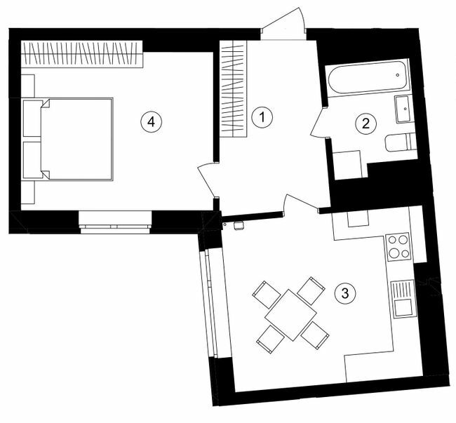 1-кімнатна 43.5 м² в ЖК One House від 30 500 грн/м², м. Вишневе