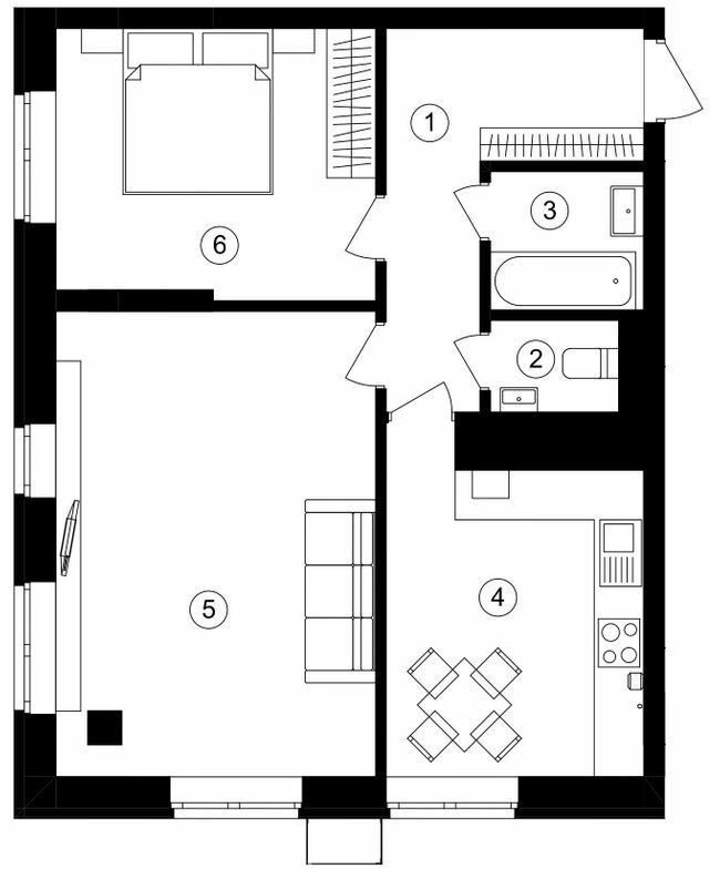 2-комнатная 58.9 м² в ЖК One House от 22 000 грн/м², г. Вишневое